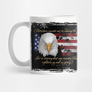 Righteous Patriotism (American pride) - a thoughtful USA tribute Mug